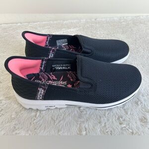 Skechers Slip-Ins GOwalk Travel Fiji Washable Shoes Black Women's 7.5 MINT
